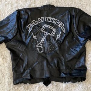 Marvel Thor God of Thunder leather jacket